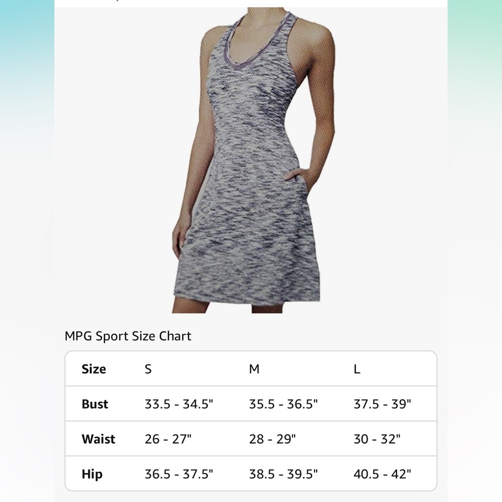MPG Sport Athletic Dress in Purple, Black, White - Picture 9 of 10